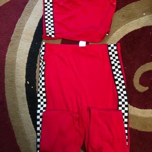 Crop top and legging set